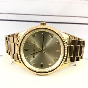 NEW MICHAEL KORS BLAKE SLIM GOLD CRYSTALS WOMEN'S